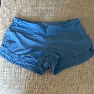Light blue lululemon shorts